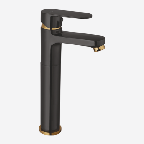 PX-CC-48 PVD BLACK Single Lever Basin Mixer 12inches Long