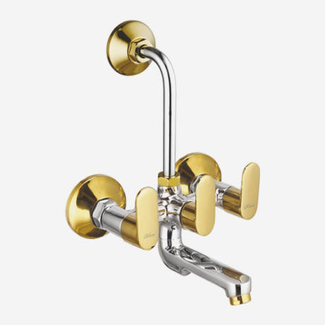PX-CG-40 CHROME GOLD Wall Mixer with L Bend
