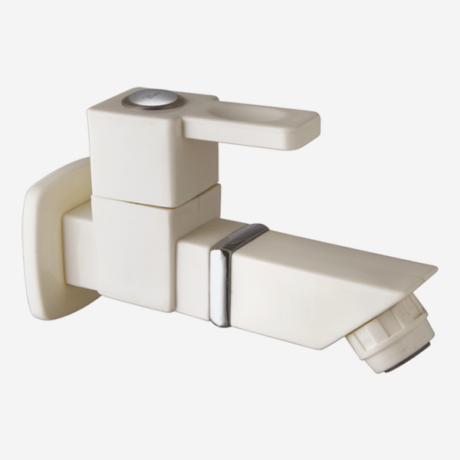 SQ-02 Bib Cock Long with Flange